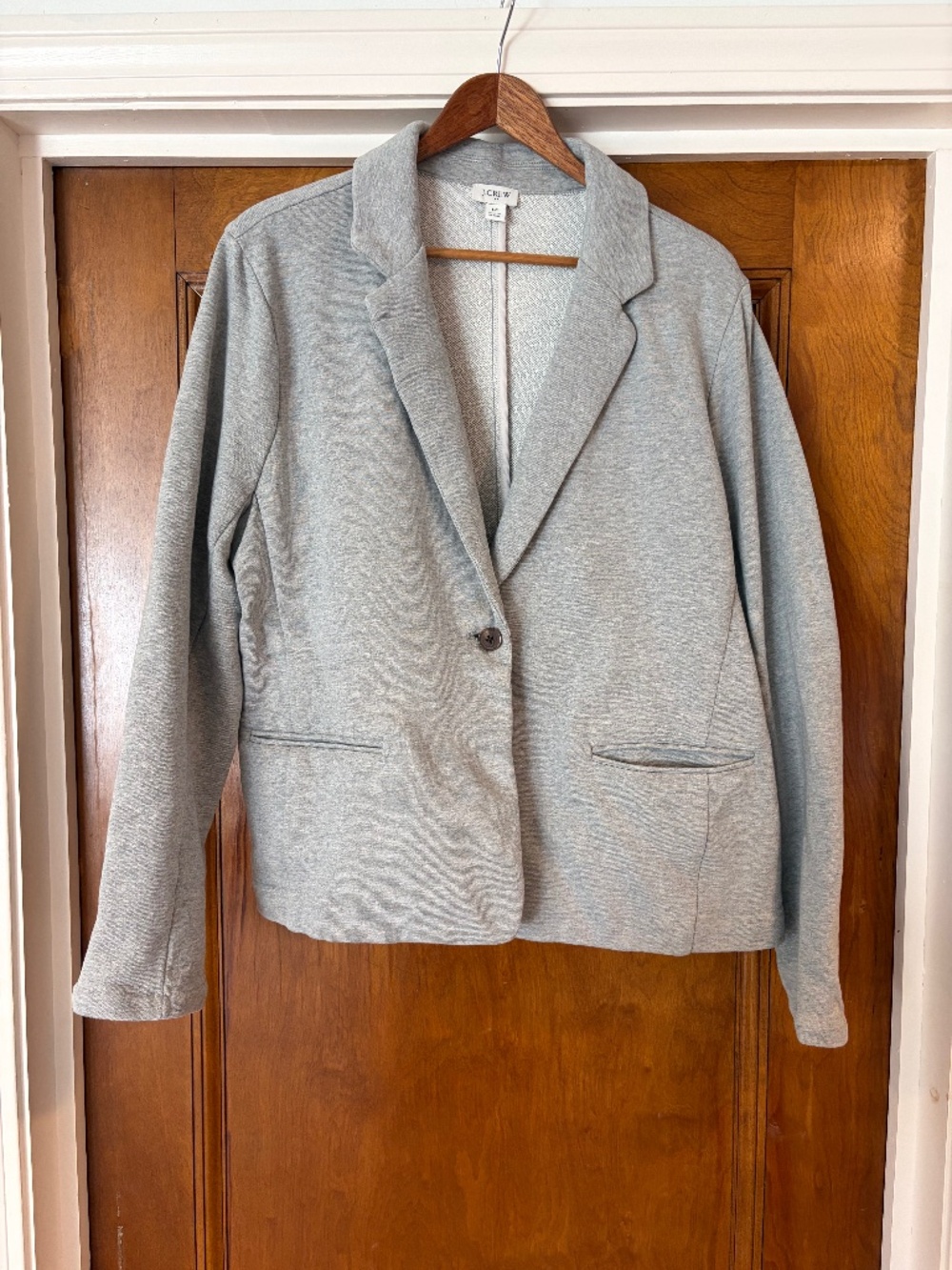 J. Crew Gray Kit Sweatshirt Blazer